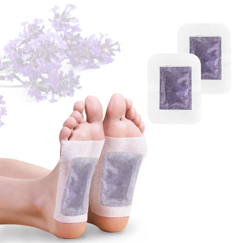 Customize Natural Lavender Herbal Detox 6x8cm CE/GMP/ISO Certified Foot Patch with 3 Year Shelf Life