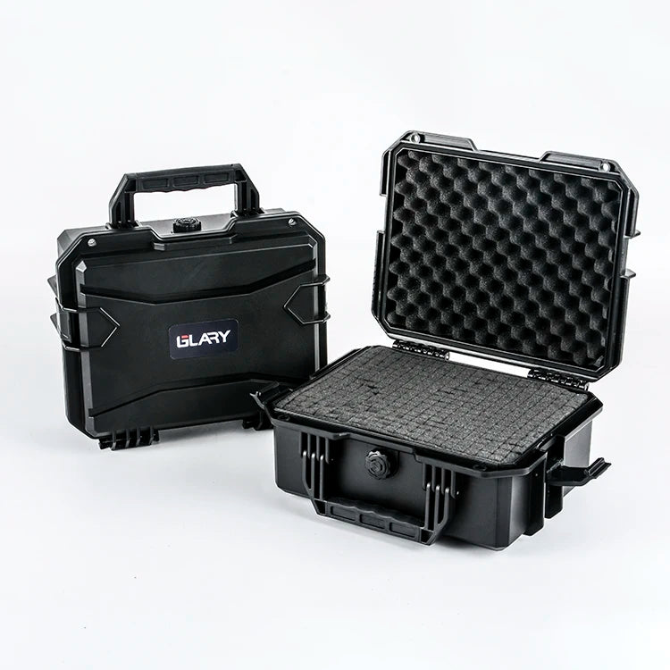 GLARY High Quality Hard Gun case Organizer Waterproof Plastic Hand Gun case Box Stackable Gun Equipment Protective case Box