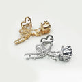 Large Metal Rose Claw Hair Clip Alloy Flowers Shark Wholesale Hair Claw Clip Exquisite Big Women Hair Accessories