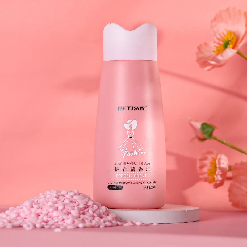 Best NEW Eco-Friendly Solid Scent Booster Beads for Laundry Fabric Softener with Sweet Flower Fragrance JIETI
