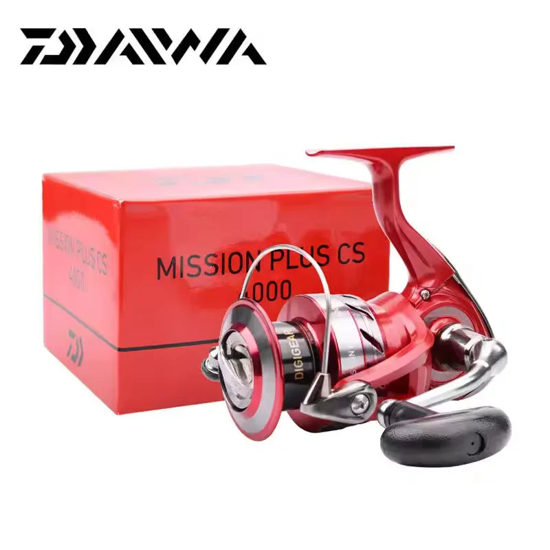 DAIW MISSION PLUS 2000 2500 3000 4000 4+1BB Gear Ratio 5.3:1 Max Drag 2kg/4kg/6kg Saltwater Metal Spool Spinning Reel Fishing