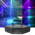 New 6 Eye Pattern Disco Laser Projector Light DMX-512 Sound Activated Beam Light RGB Strobe Effect Light  for Party Night Club