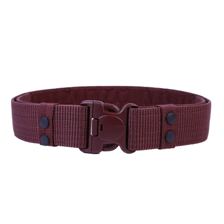 Outdoor Multi-functional Safety Men Duty Belt Tactical Nylon Webbing Fabric Waist Girdle Belt