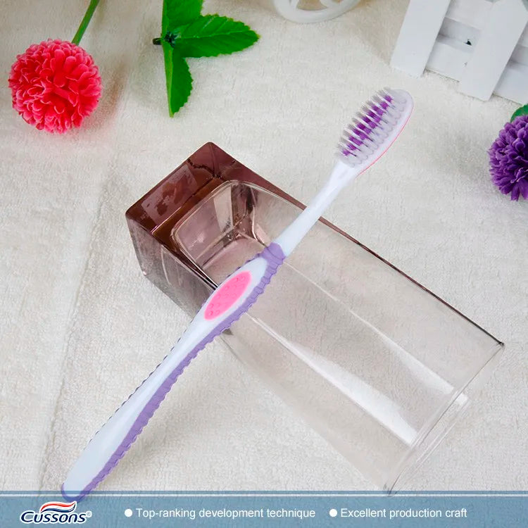 Soft Manual Toothbrush Deep Cleaning Flossing Toothbrushes for Sensitive Teeth & Receding Gums Help Plaque Removal