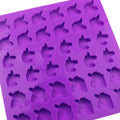 Saffron Princess 36 Cavity 3D Unicorn Silicone Mold Small Candy Jelly Chocolate Silicone Fondant Mold for Cake Tools