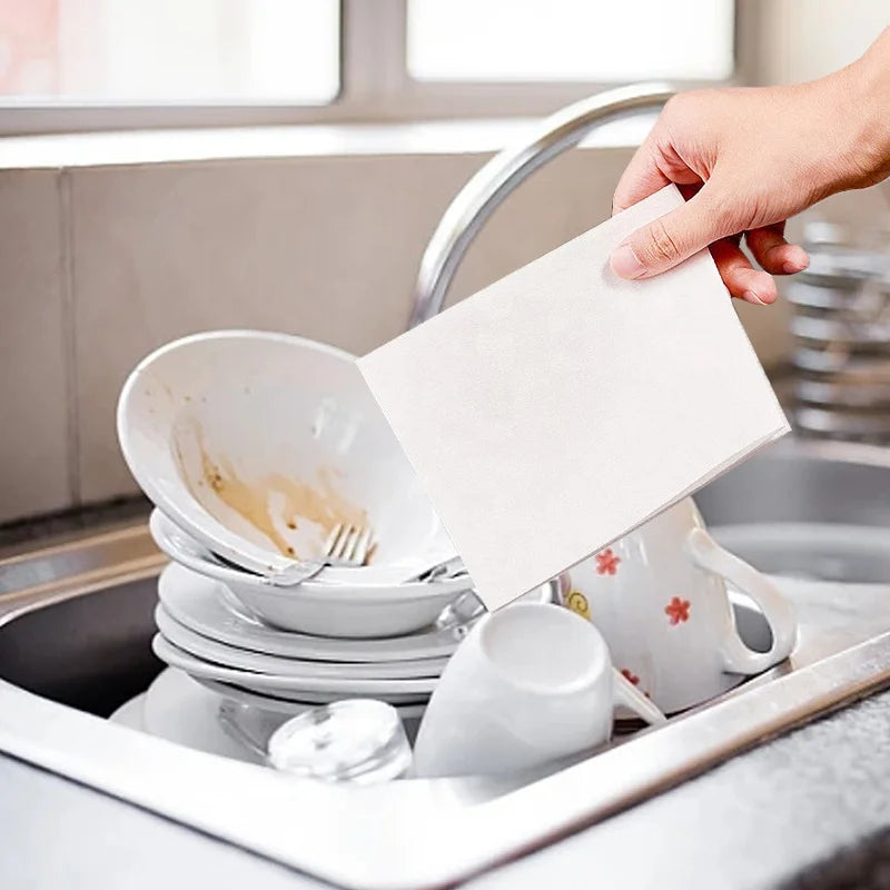 Customized Eco-Friendly Solid Disposable Dishwasher Cleaning Sheets with Lemon Scent for Dishwashing Machine