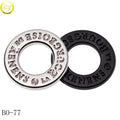 Custom Engraved Name O Ring Bikini Accessory Zinc Alloy Round Clips Connector Flat O Buckle for Swimwear