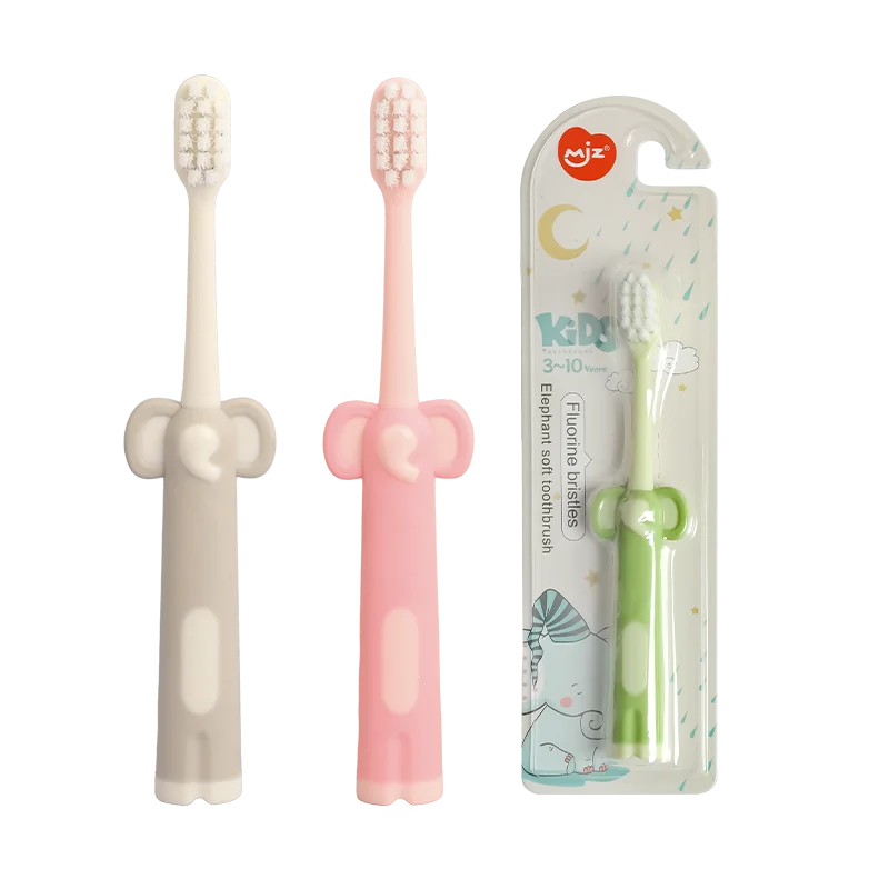 High Quality Children's Soft Toothbrush Individually Packaged Cute Little Elephant 3-10 Years Old Shipped Immediately10