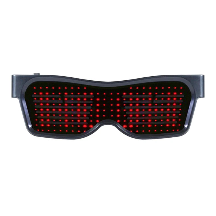 DODY Rechargeable LED Bluetooth Glasses-CE/RoHS Certified Multi-color LEDs App Control Customized Flashing Messages