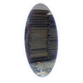 Modern Barber Salon Mirror with LED Light Single-Side Design Oval Shape Wall-Mounted for Bedroom & Gym Use