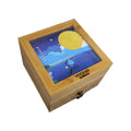 Creative Multi Bamboo Wooden Moon Cake Box With a Drawer and Top Picture Frame Lid