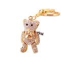 Factory Supply Discount Price Cute Doll Cartoon Bear Keychain Women's Bag Accessories Zinc Alloy Pendant Fashion Trend