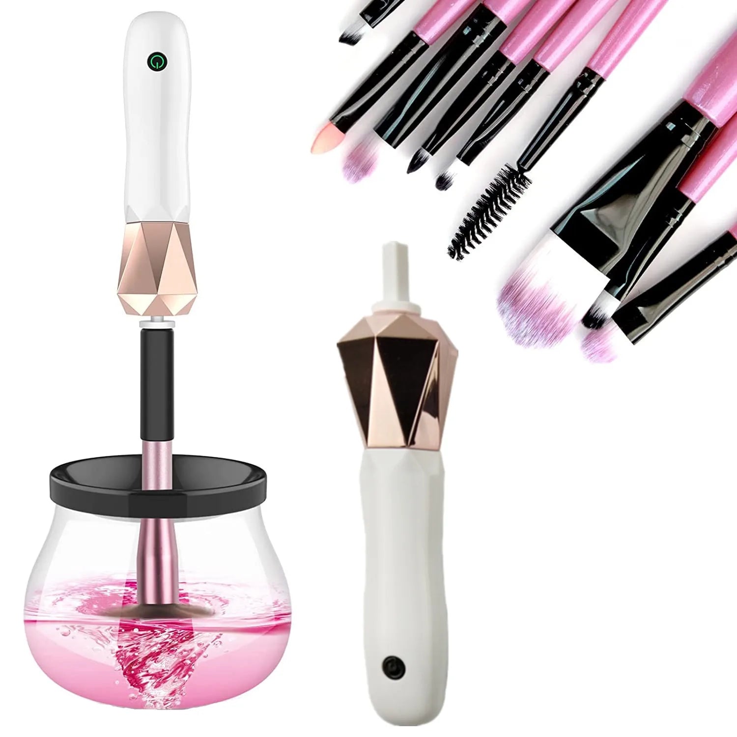 IFINE Beauty Portable Electric Makeup Brush Cleaner Makeup Tools Cleaner Device for All Sizes Makeup Brush