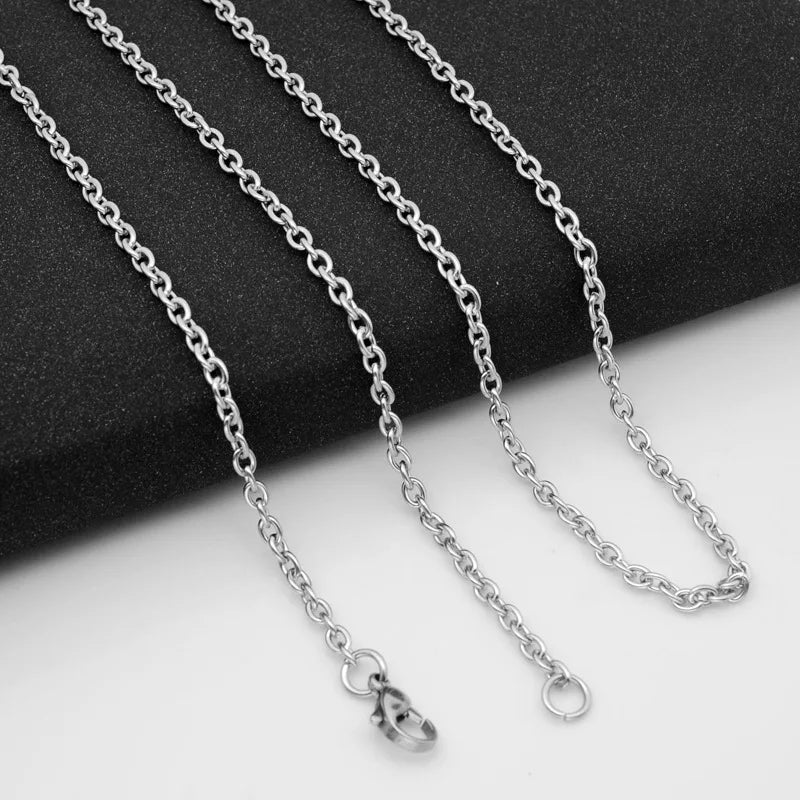 Made in China Stainless Steel Men Necklace Jewelry Stainless Steel DIY Chain Round O-chain