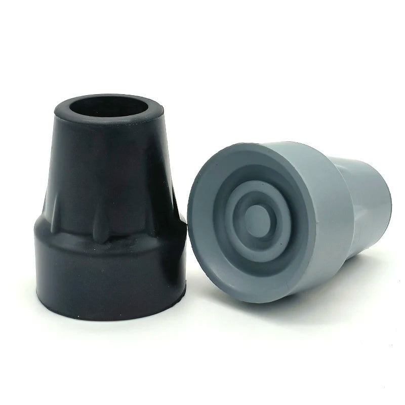 Custom Shape Replacement Crutch Foot Pads Rubber Cane Tips for Aluminum and Wood Crutches Most Common End Caps