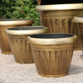 Cheap Wholesales Small Original Flower Pot Indoor Outdoor Garden Resin Plastic Plant Pots