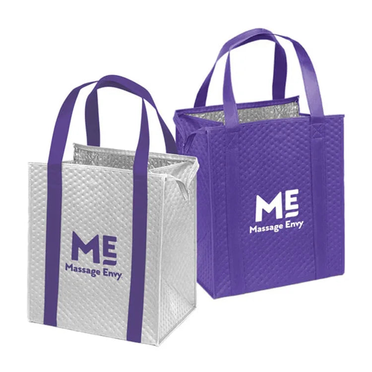 Wholesale Eco-Friendly Durable 15L Insulated Lunch Bags Custom Logo Printed Reusable Folding Food Delivery Picnic Solar Panel
