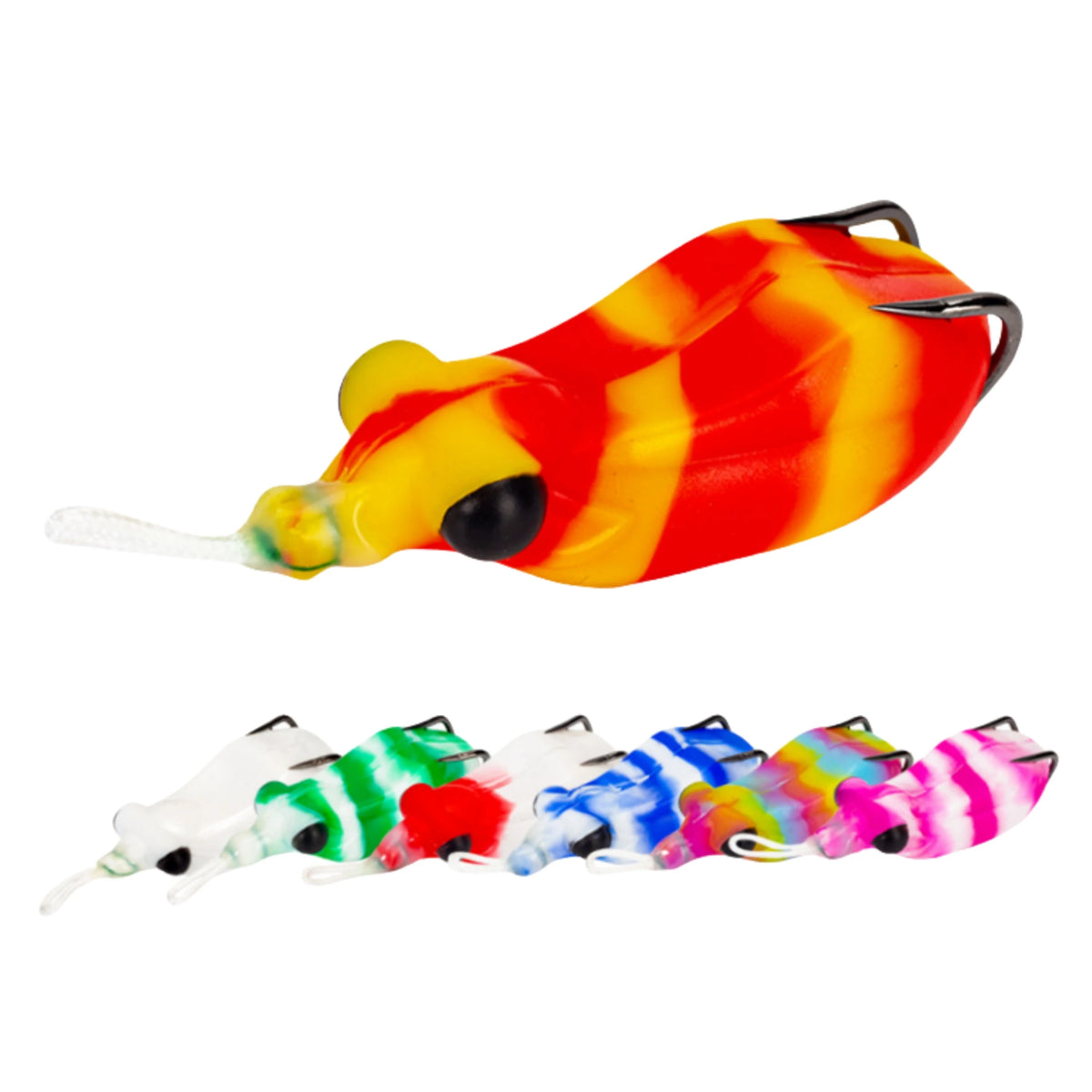 Hot Sale Thunder Frog With Sequins 6.5cm 14.8g Barb Hook Silica Gel Bait Frog Fishing Lure Frog Lure Pesca