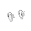 Wholesale Factory Price 925 Sterling Silver Earrings Fashion Designer Four Leaf Hoops for Women Hypoallergenic Fine Jewelry