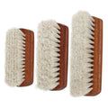 Factory Wholesale Custom Logo Wood Sneaker Shoe Cleaning Brush Horse Hair Wooden Brush for Leather Shoe