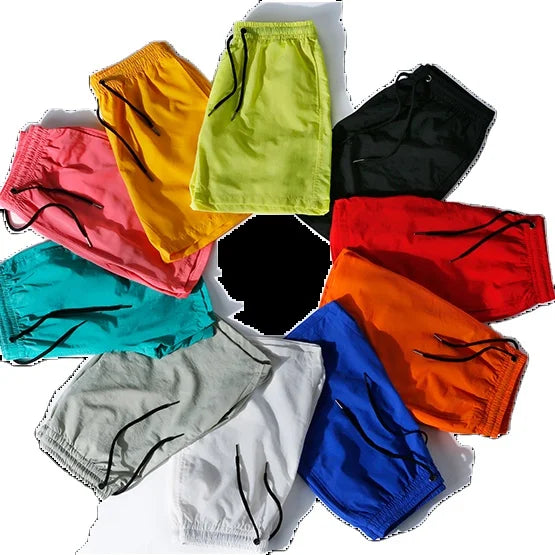10color Polyester Short Nickel Pants Jogging Pant House Shorts Cheap Men Boy 5XL Plus Size Men's Five-quarter Pants