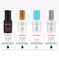 XIUSUZAKI 6ml 0.5s 1s 2s Second Adhesive Low Smell Black Adhesive Professional Fast Drying Strong False Eyelash Extension Glue