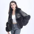 Women's Luxury Real Fox Fur  Jacket Best Selling Natural Fox Fur Coat
