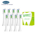 Wholesale 8 Pack Sonic Cleaning Power Replacement Toothbrush Heads for Deeper Cleaning in Hard-to-reach Areas