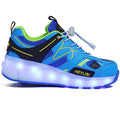 One Wheel Luminous Casual Shoes Trendy Shoes Kids LED Roller Skating Shoes USB Charging for Girls Boys