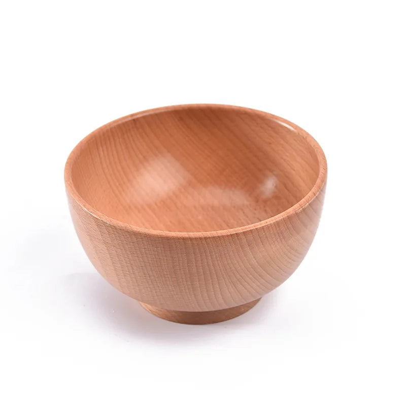 FDA LFGB SGS Certified Natural Solid Wood Mixing Soup Bowl for Home Kitchen Baking Restaurant Catering Anti Crack Heat Insulated MegaBDM