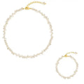 Irregular Freshwater Pearls Bracelets Necklaces Dainty Baroque Freshwater Pearl Collar Choker Necklaces Jewellery