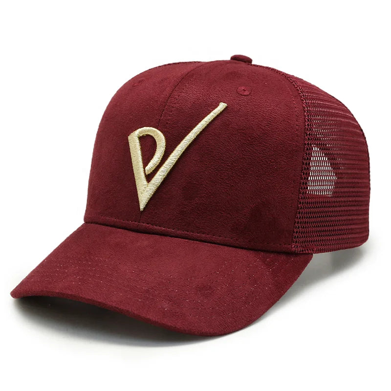 Oem Custom 6 Panel Gorras 3d Embroidered logo Velvet Mesh Cap Trucker Hat