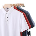 Wholesale Men's Short-Sleeved Polo Shirt New Design Turn Collar 200 GSM Woven Fabric Breathable Advertising Cultural Overalls