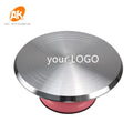 AK Custom Logo Cake Turntable Non-Slip Aluminium Alloy Rotating Stand Stainless Steel for Bakery Cake Decorating Kitchen Tools