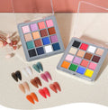 OEM Custom Private Label DIY Ombre Nails Art Pigment Supplies 16 Colors/box Gradient Effect Nail Powder