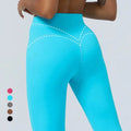 SHINBENE Running Compression Sports Leggings V Hip Line High Waist Yoga Pants Workout Leggings for Women