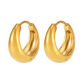 2025 Trending Girls Earrings High Quality New Design Stainless Steel 18K Real Gold Plated Silver PVD Wholesale Jewelry