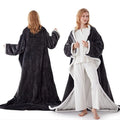 Wearable Heated Blanket With Foot Pouch Hooded Cape Pullover Poncho Sleeves Portable Warming Powered Heated Blanket