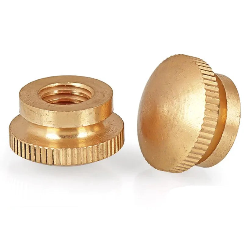 M3 M4 M5 M6 Brass Round Blind End Step Knurled Thumb Nuts Acorn Nuts Domed Cap Nut