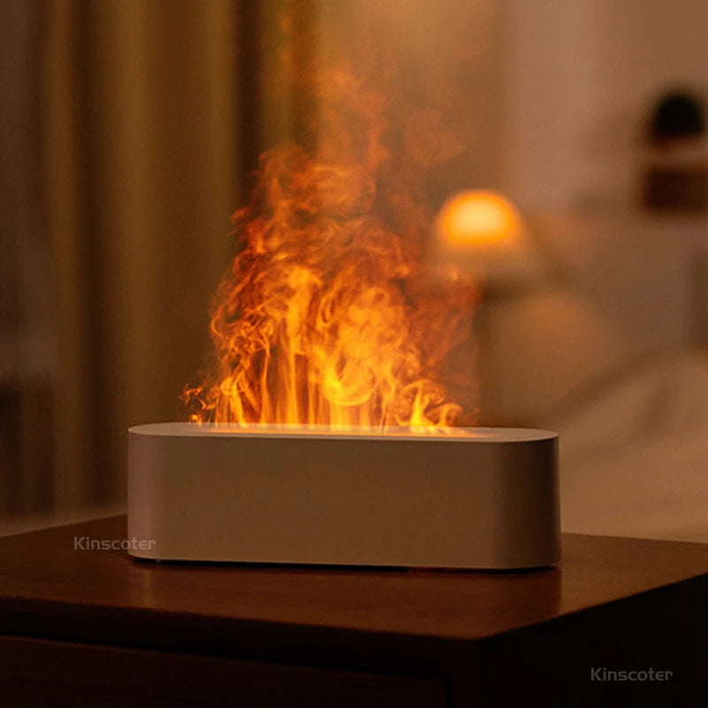 Flame Humidifier Diffuser Household Portable Aroma Diffuser Desktop Usb 150ml Fire Essential Oil Diffuser