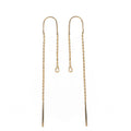 Color Preservation Twist Half Hoop Women's U Earrings With Rings Jewelry Supplies Craft Real Gold Brass Earrings
