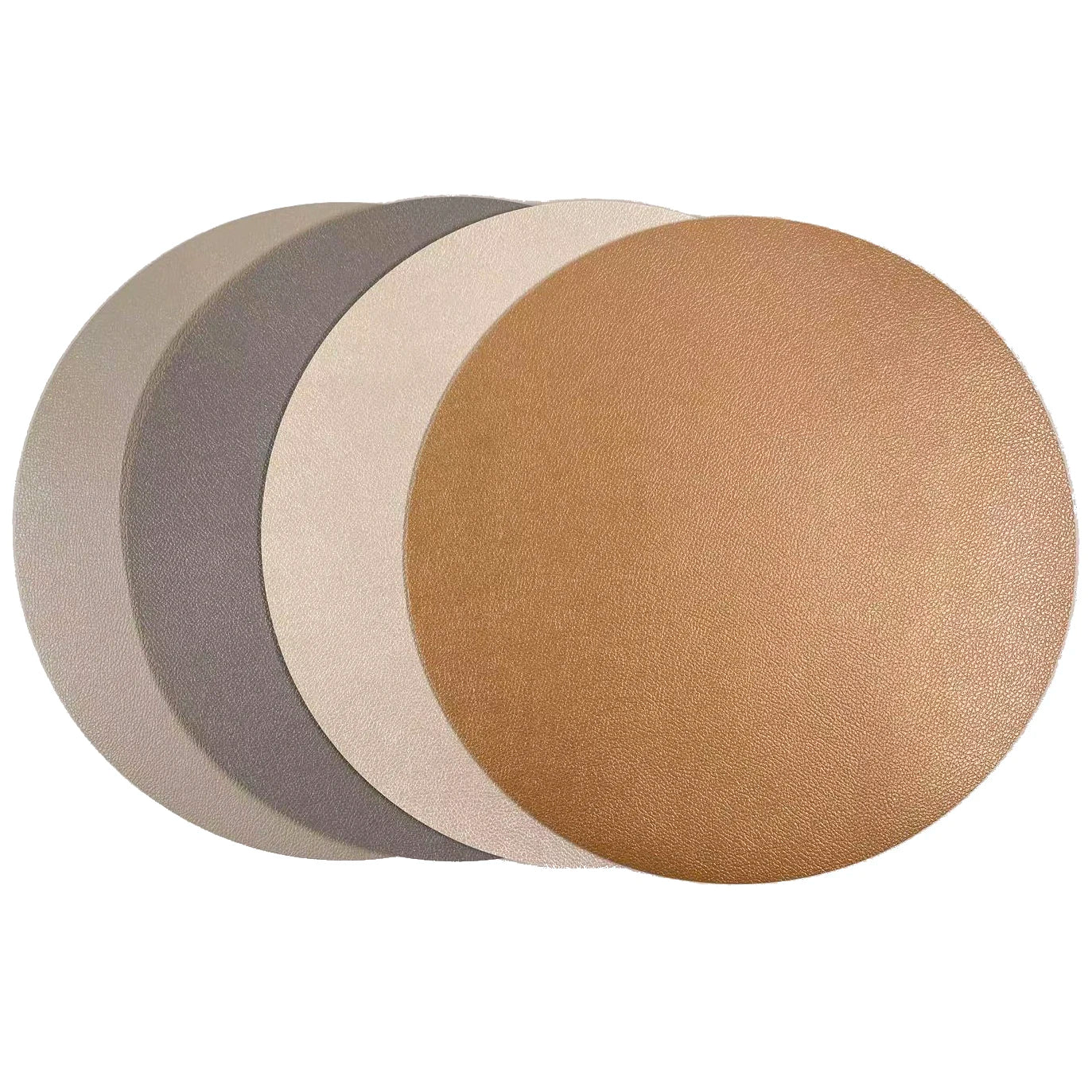 Tabletex Anti slip Plastic Round Pvc Leather Heat Resistant Table Mat