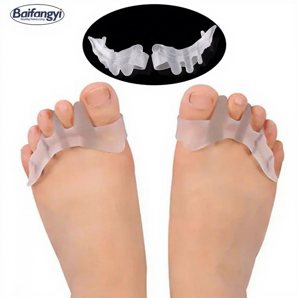 Orthopedic Silicone Gel Toe Corrector Crooked Thumb Hammer Ortho Toe Separators for Hallux Valgus