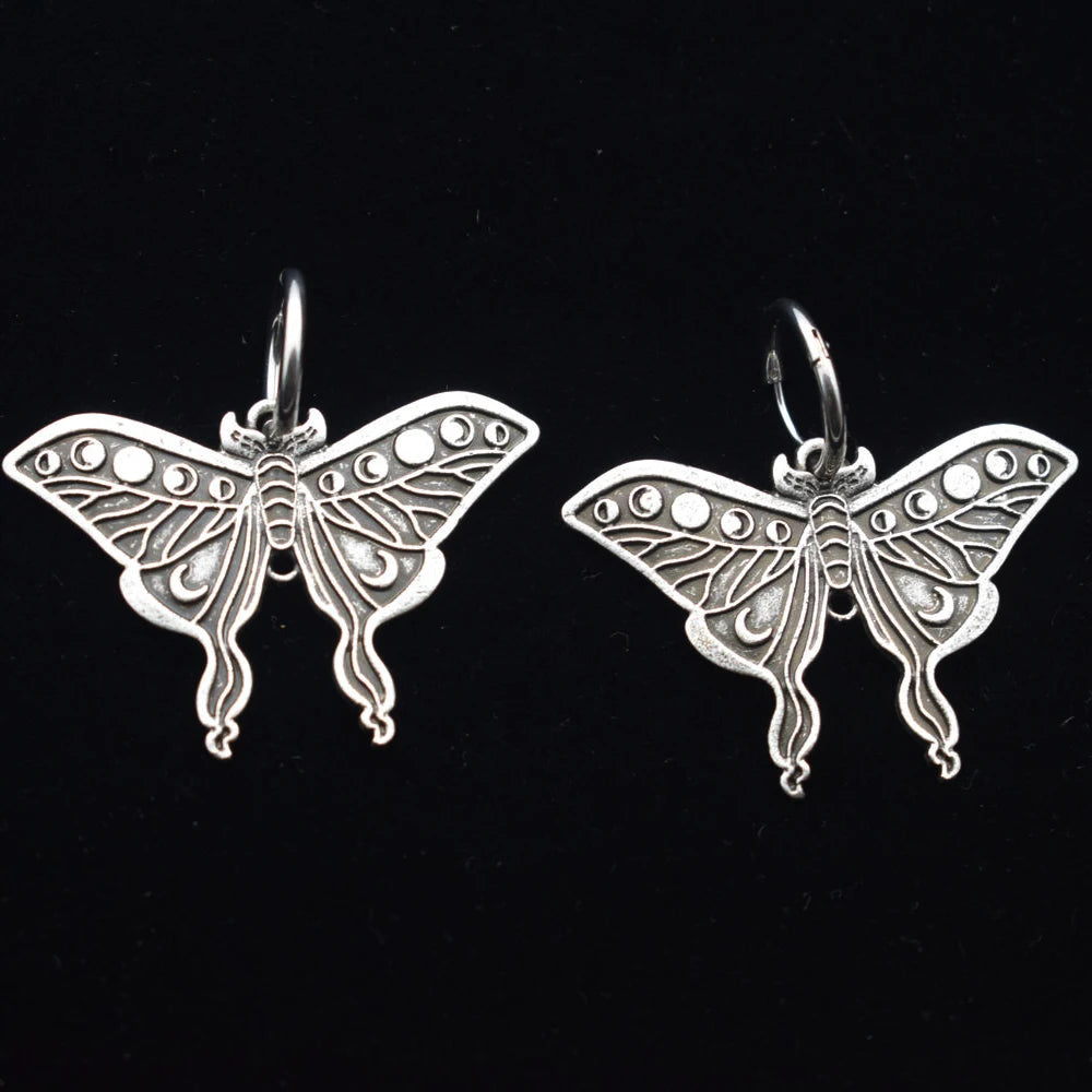 Luna Moth Moon Phase Moth Earring