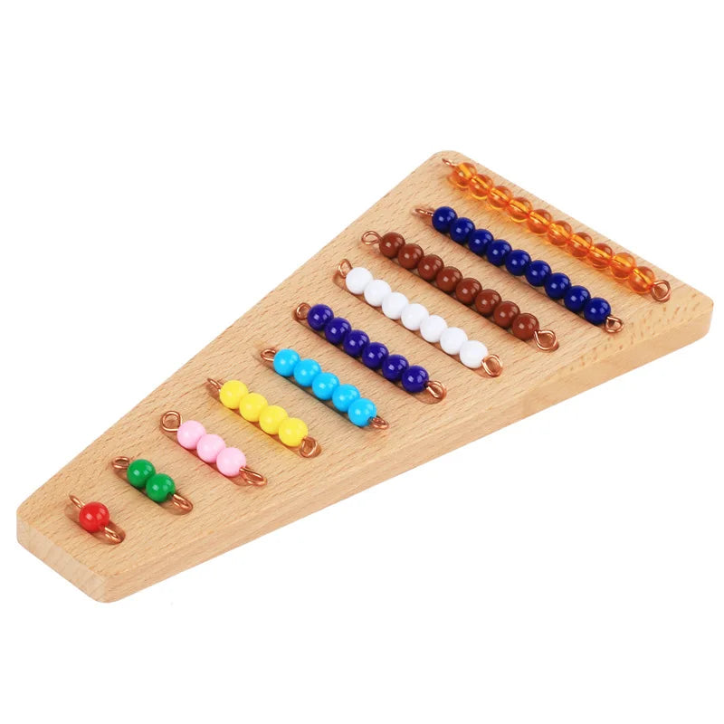 Montessori Toys 1-10 Bead Stair With Holder Montessori Math Manipulatives Materials Preschool Learning Educational Toys