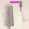 3/32" with Chamfer E-File F M C XC 2XC 3XC 4XC Professional Large Barrel Tapered Tungsten Carbide Flat Tapered Nail Drill Bits