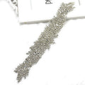 New Arrival Rhinestone Beaded Wedding Belt Applique Patch for Bridal WRA-1085