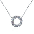 Hot Selling Fashion Jewelry Vintage Charm Manufacturer S925 Sterling Silver D Color Moissanite Diamond Necklace for Mother Gift