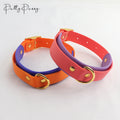 New Style Colorful and Fashionable PVC Pet Dog Collar With Metal Studs and Adjustable Buckle for Dogs