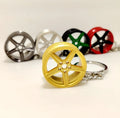 MB Design Alloy Wheel Keychain | 5-Spoke Rim Keyring for Car Enthusiasts